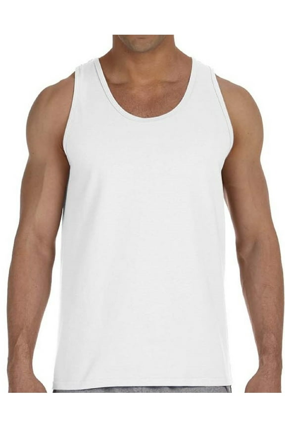 Men's Tank Top Gildan Cotton Sleeveless Sport Shirts - S M L XL 2XL - Tank Top Undershirt Gift for Mens Tshirts Tee