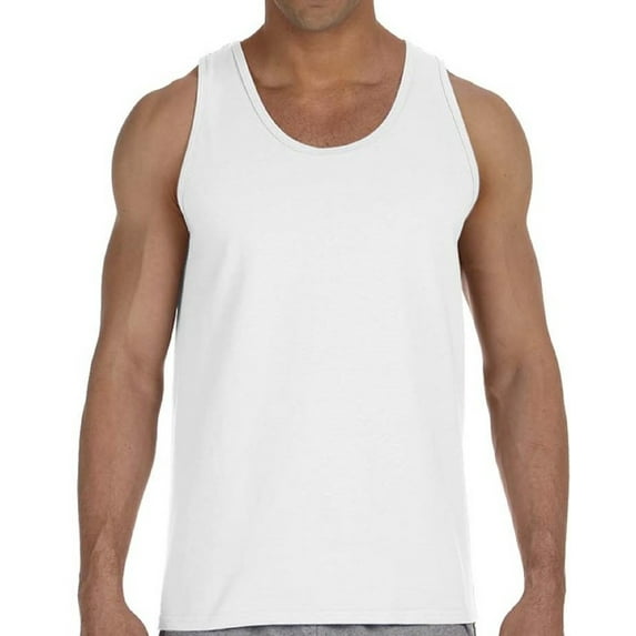 Men's Tank Top Gildan Cotton Sleeveless Sport Shirts - S M L XL 2XL - Tank Top Undershirt Gift for Mens Tshirts Tee