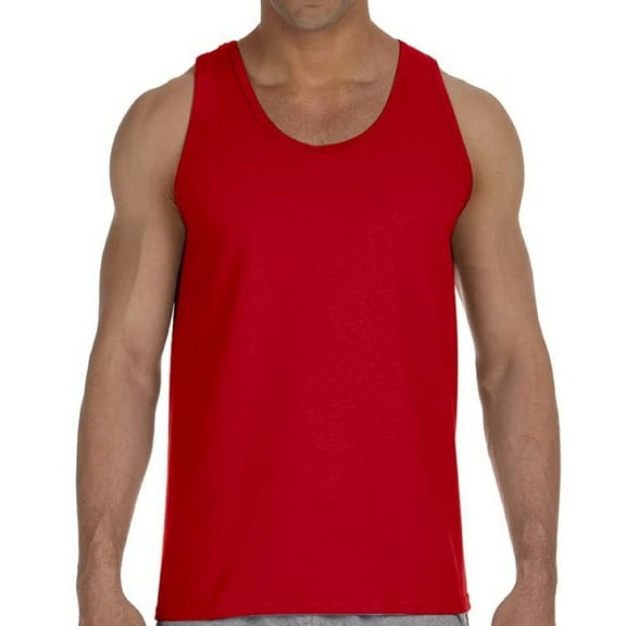 Men's Tank Top Gildan Cotton Sleeveless Sport Shirts - S M L XL 2XL - Tank Top Undershirt Gift for Mens Tshirts Tee