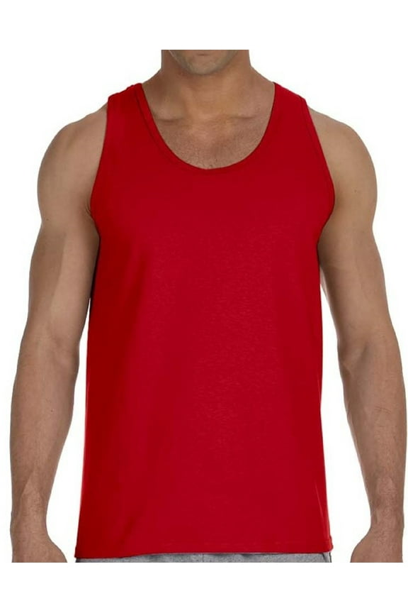 Men's Tank Top Gildan Cotton Sleeveless Sport Shirts - S M L XL 2XL - Tank Top Undershirt Gift for Mens Tshirts Tee