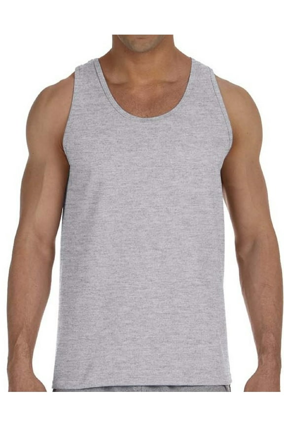 Men's Tank Top Gildan Cotton Sleeveless Sport Shirts - S M L XL 2XL - Tank Top Undershirt Gift for Mens Tshirts Tee