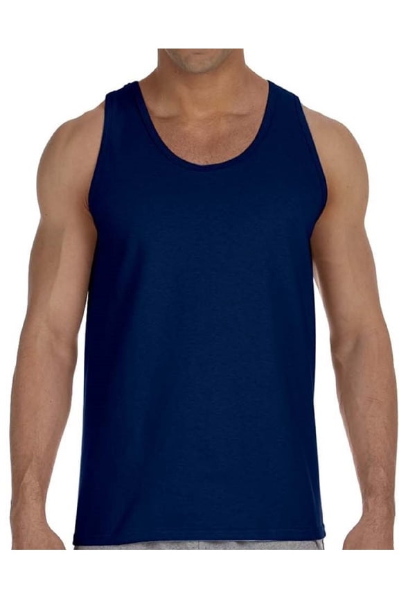 Men's Tank Top Gildan Cotton Sleeveless Sport Shirts - S M L XL 2XL - Tank Top Undershirt Gift for Mens Tshirts Tee