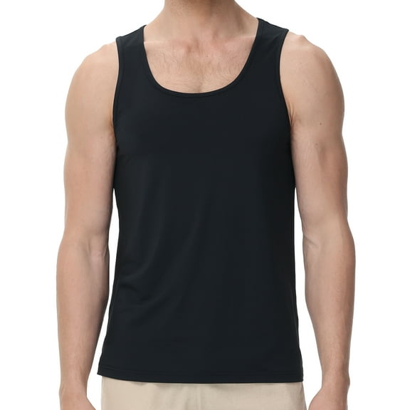Men's Tank Top Sleeveless Shirt for Men Lightweight Quick Dry Athletic Gym Workout Muscle Shirts