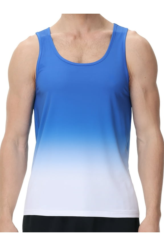 Men's Tank Top Sleeveless Shirt for Men Lightweight Quick Dry Athletic Gym Workout Muscle Shirts
