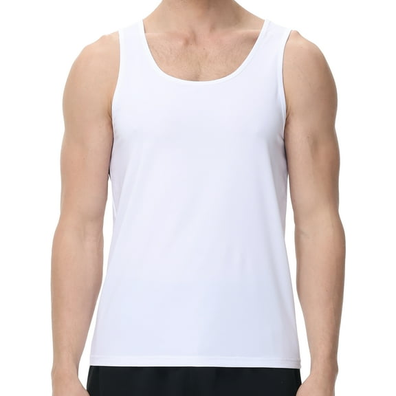 Men's Tank Top Sleeveless Shirt for Men Lightweight Quick Dry Athletic Gym Workout Muscle Shirts
