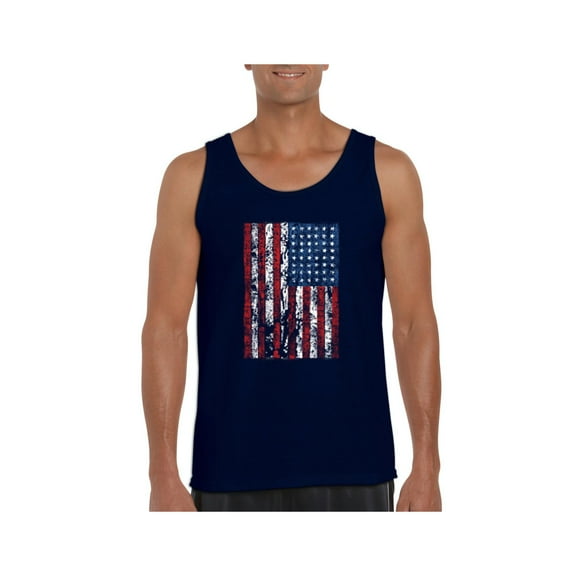 Men's Tank Top for Men - American Flag 4th of July