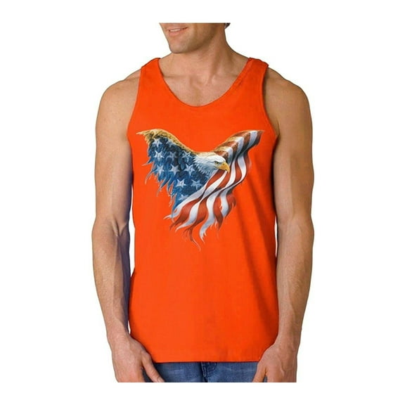 Men's Tank Top for Men - American Flag Eagle USA