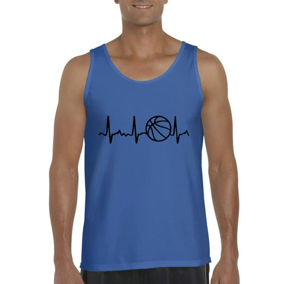 Men's Tank Top for Men - Basketball Heartbeat