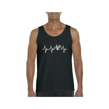 Men's Tank Top for Men - Bicycle Heartbeat