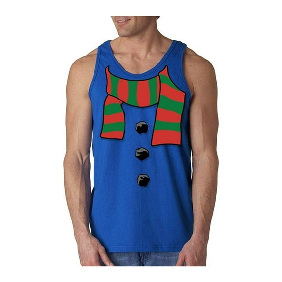 Men's Tank Top for Men - Christmas Snowman Scarf