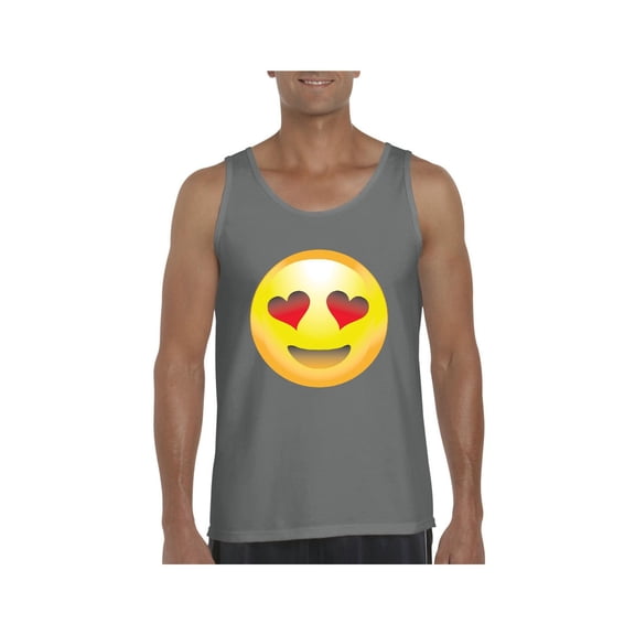 Men's Tank Top for Men - Emoji Heart-Shaped Eyes