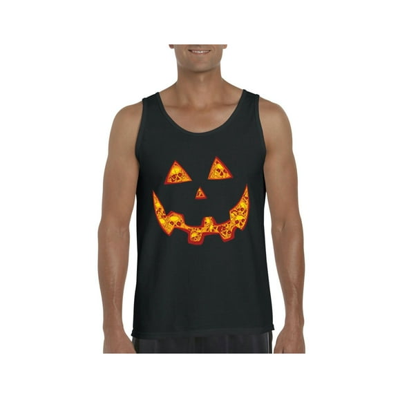 Men's Tank Top for Men - Halloween Costume Pumpkin Face