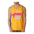thumbnail image 1 of Men's Tank Top for Men - I Wear Pink for My Aunt, 1 of 5