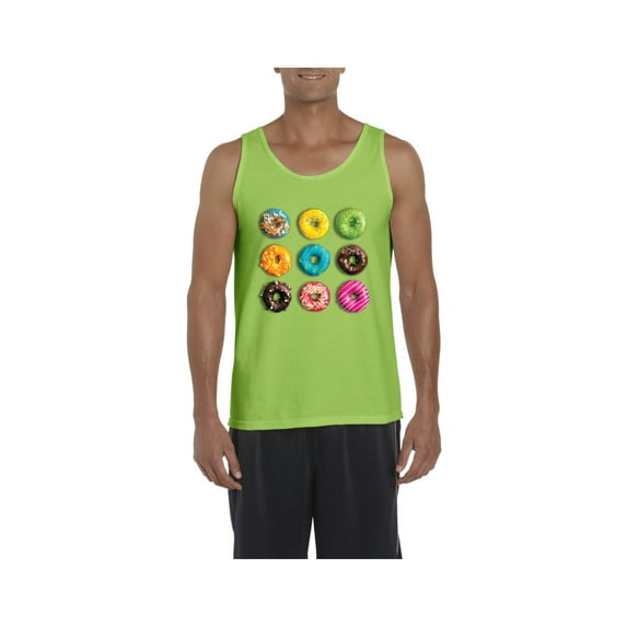 Men's Tank Top for Men - Love Food Donuts Doughnuts