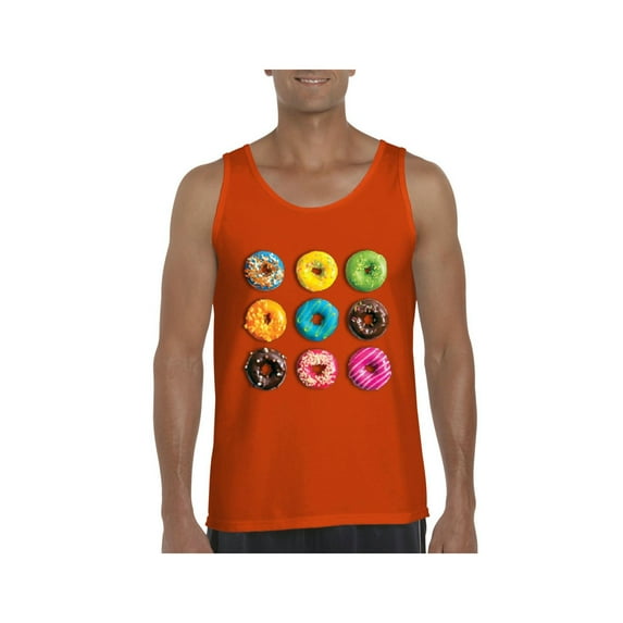 Men's Tank Top for Men - Love Food Donuts Doughnuts