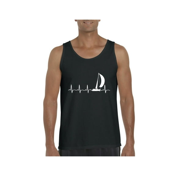 Men's Tank Top for Men - Sailing Heartbeat