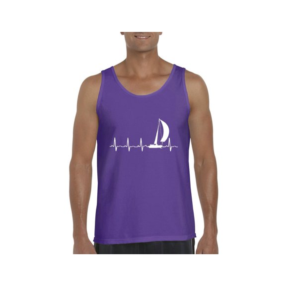 Men's Tank Top for Men - Sailing Heartbeat