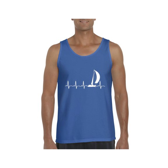 Men's Tank Top for Men - Sailing Heartbeat