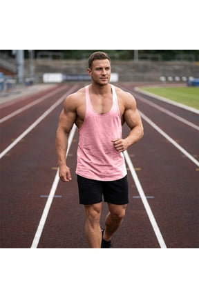 Men's Tank Top for Workout and Everyday Wear Lightweight Loose Fit Stringer Vest for Men