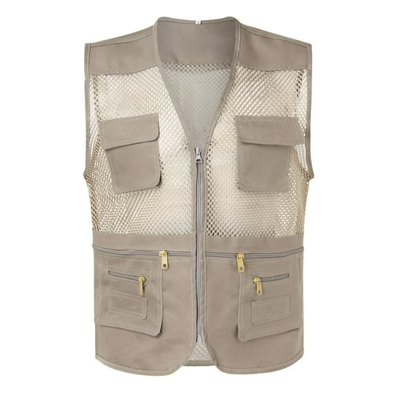 Men's Tank Tops Autumn Winter Summer Solid Color V Neck Sleeveless Pocket Vest Tshirts Streetwear