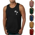 thumbnail image 1 of Men's Tank Tops Casual Fashion Summer Sleeveless Shirt Beach Graphic Printing Pullover Round Neck Sports Tank Workout Gym Shirts, 1 of 5