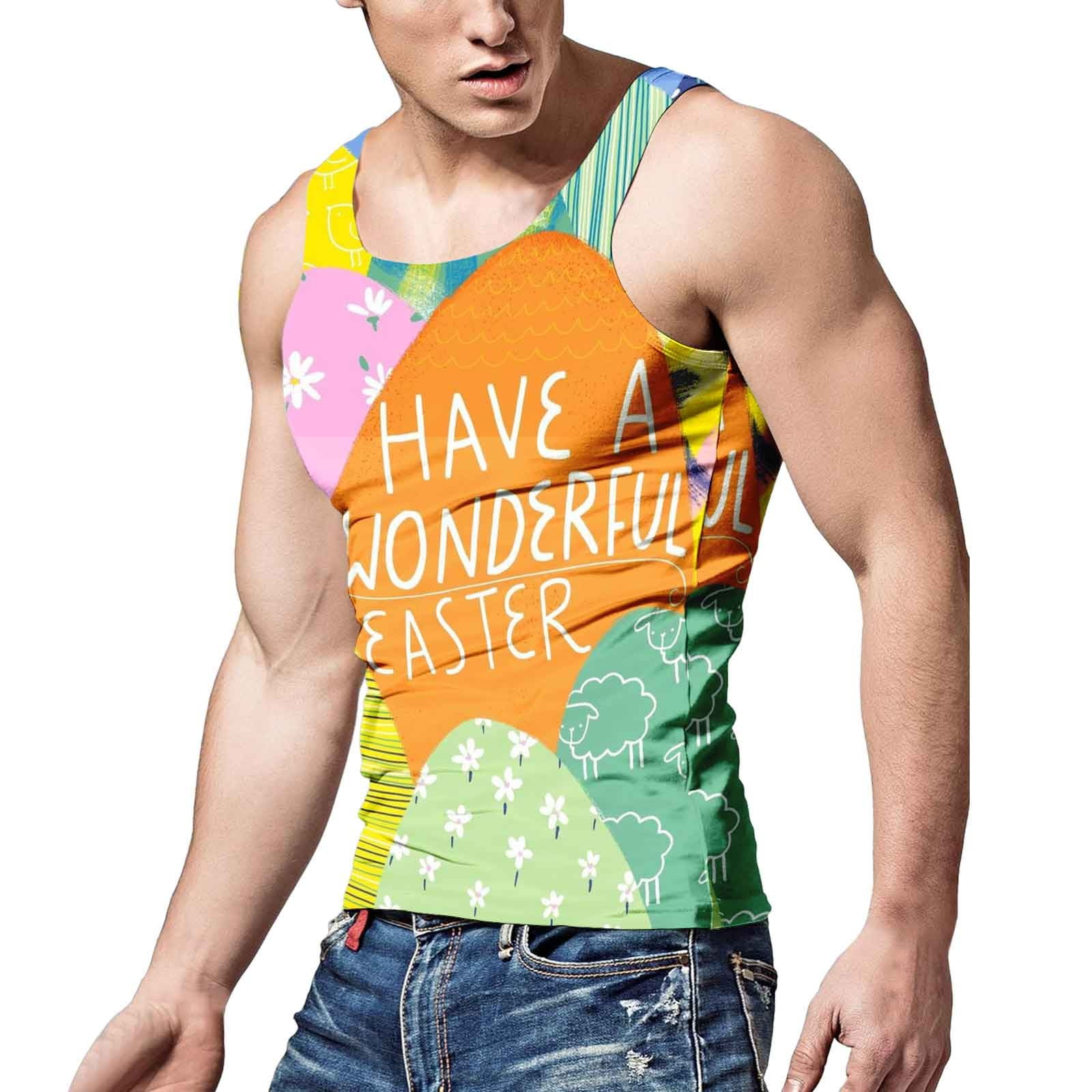 Men's Tank Tops Mens Easter Vest Festive Casual Daily Slim Fit Outer ...