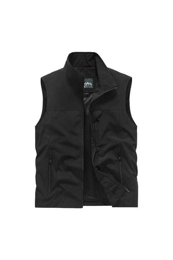 Men's Tank Tops Mens Sleeveless Vest Outerwear for Summer Outdoors Activities Travel Work Fishing Cargo Vest with Pockets