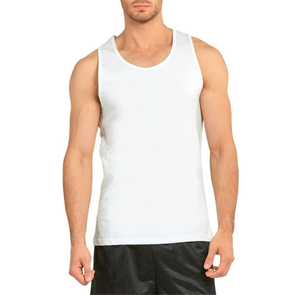 Men's Tank Tops Premium Cotton Heavyweight Muscle Tanks Sleeveless Tops Shirt Loose Fit Performance Moisture Wicking S-3XL Gym Sport Activewear