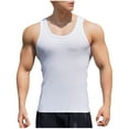 thumbnail image 1 of Men's Tank Tops Qiggri Men's Tank Solid Color Outdoor Fitness Sports Fine Strip Breathable Tank, 1 of 4