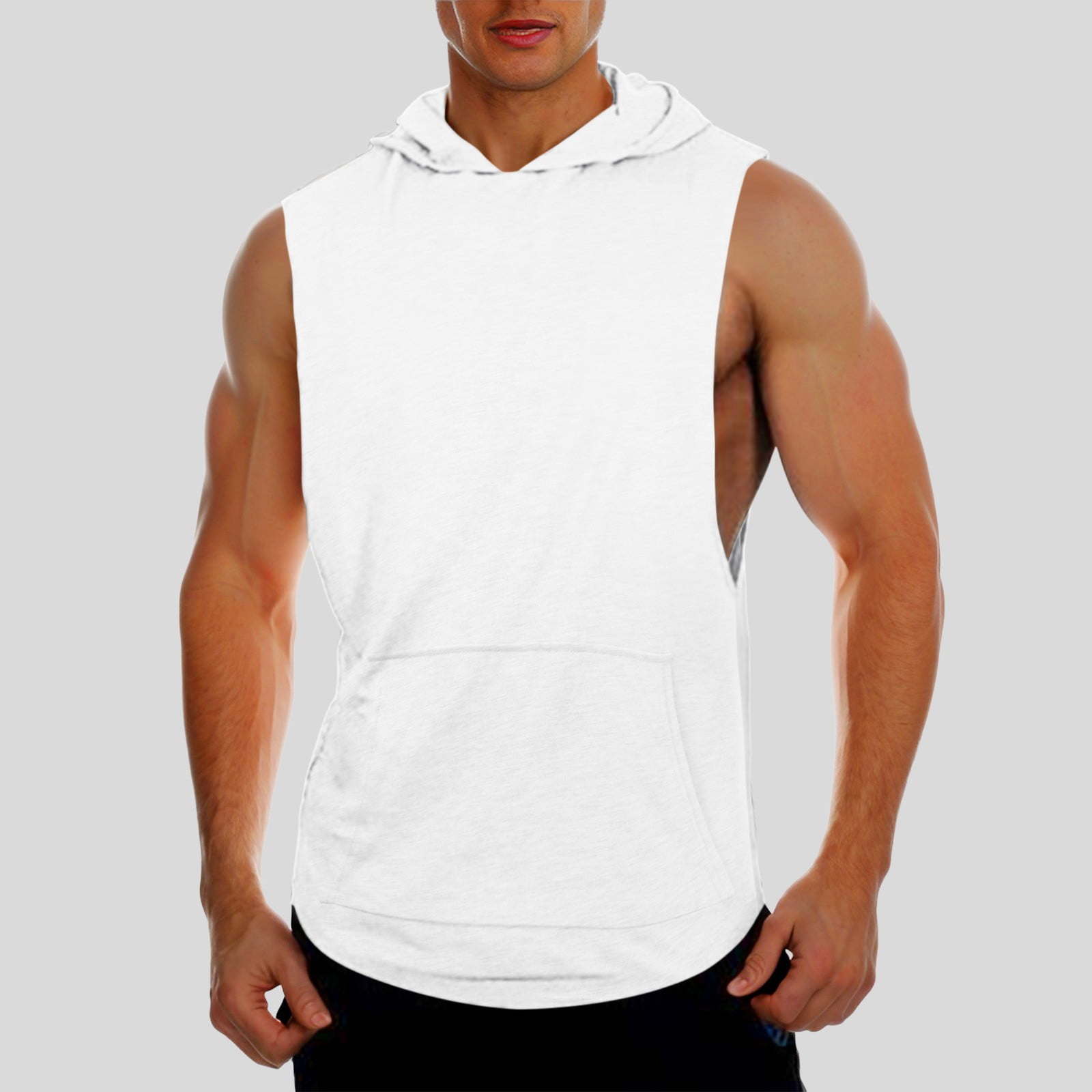 Men's Tank Tops Shirt Sleeveless Hoodie Fitness Hoodie - Walmart.com