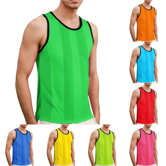 Men's Tank Tops Sleeveless Shirts Crew Neck Summer Shirts Comfort Essentials Shirt