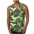 thumbnail image 1 of ZQUUVOU Men's Tank Tops Trendy Casual Sleeveless Camouflage Printed Round Neck Top White, 1 of 4