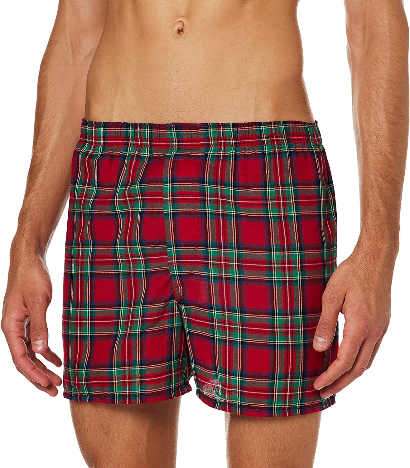 Men's Tartan Boxers with Comfort Flex Waistband 2-Pack - Walmart.com