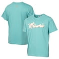 thumbnail image 1 of Men's Teal Inter Miami CF  Vice Script Heavy Relaxed T-Shirt, 1 of 4
