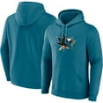 thumbnail image 1 of Men's Teal San Jose Sharks Primary Logo Pullover Hoodie, 1 of 3