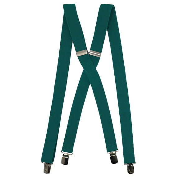 Men’s Teal Suspender ie in a variety of colors by Spencer J’s Signature Satin Collection