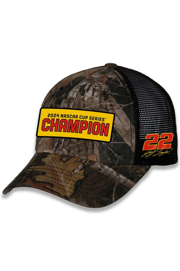 Men's Team Penske Camo Joey Logano 2024 NASCAR Cup Series Champion Adjustable Hat