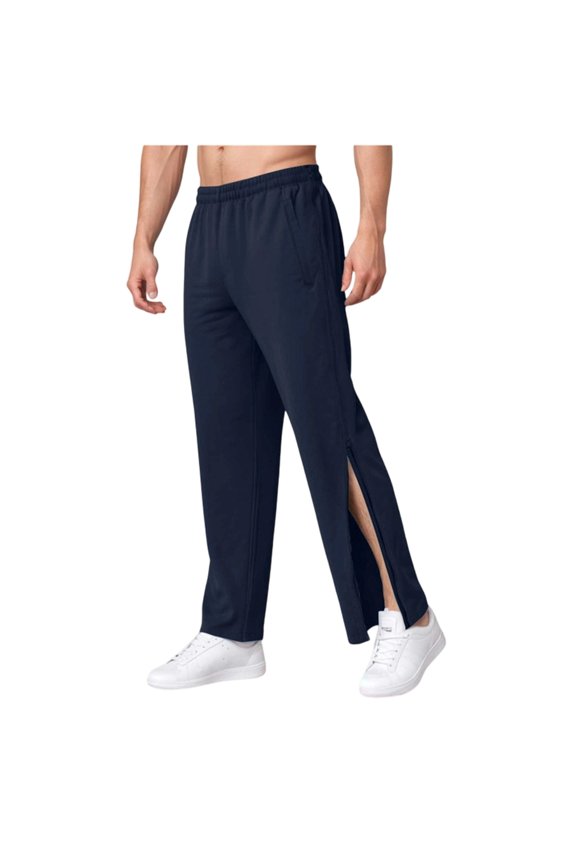 Men's Tear Resistant Workout Pants Zippered Closure Comfortable Athletic Wear