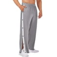 Men's Tearaway Pants Basketball Workout Sweatpants High Split Snap
