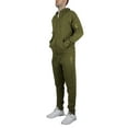 thumbnail image 1 of Men's Tech Fleece Hoodie & Jogger 2-Piece Matching Set With Heat Seal Zipper Design (Sizes, S to 4XL), 1 of 5