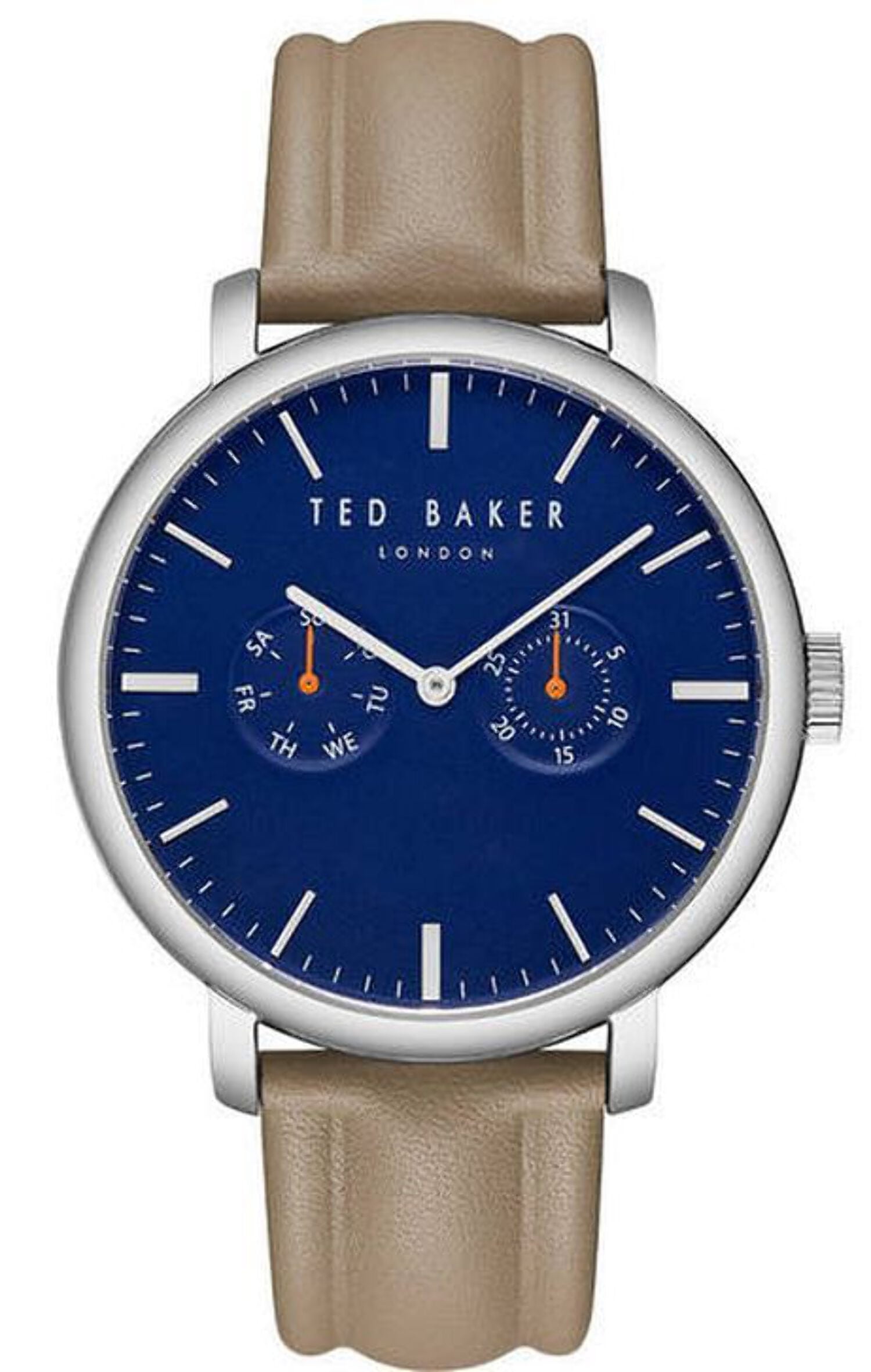 Stylish Mens Multi Dial Light Brown Band Watch by Ted Baker