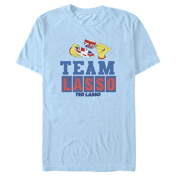 Men's Ted Lasso Tea Time  Graphic Tee Light Blue Small