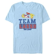 Mens Ted Lasso Tea Time Graphic Tee Light Blue Small