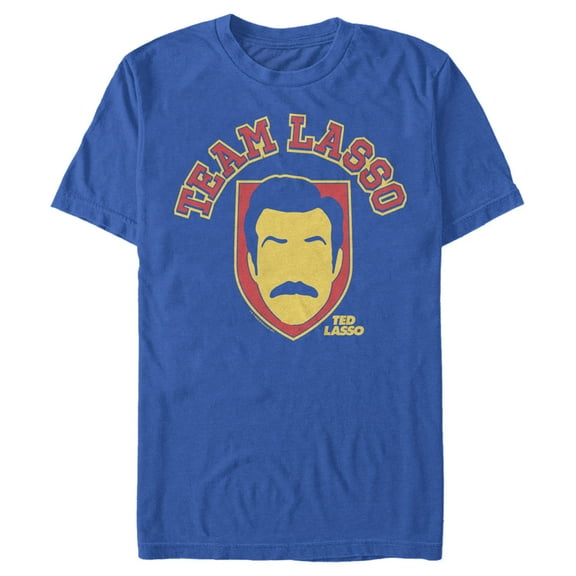 Men's Ted Lasso Team Player  Graphic Tee Royal Blue Large