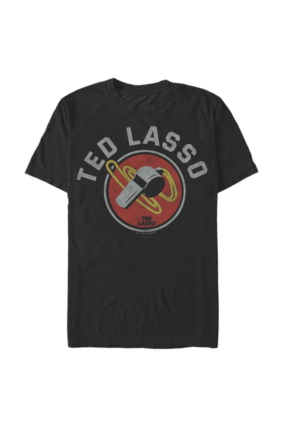 Men's Ted Lasso Whistle Blower  Graphic Tee Black 2X Large