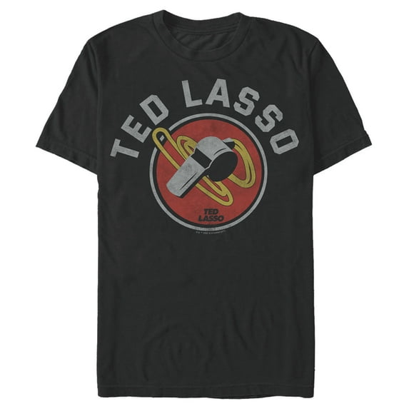 Men's Ted Lasso Whistle Blower Graphic Tee Black X Large