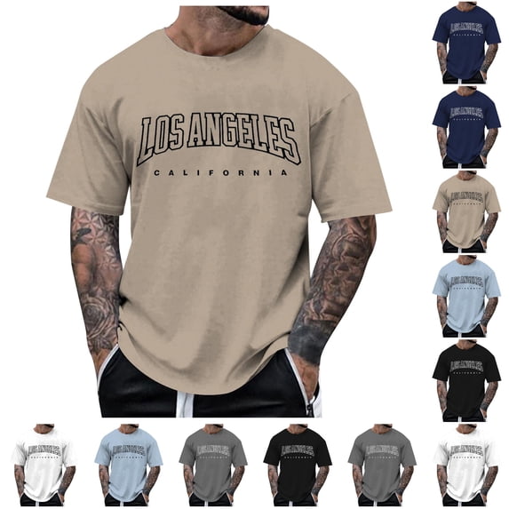 Men's Tee Shirts Casual Shirts for Men Short Sleeve Crew Neck Tshirts Men