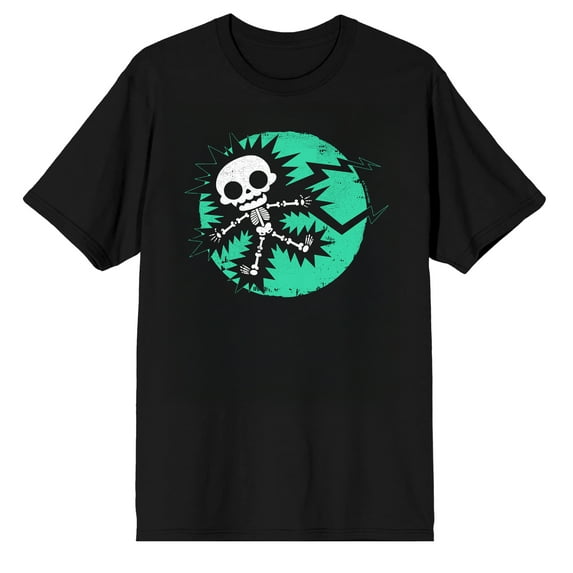 Teen Titans Go Shocked on Black Short Sleeve Adult T-Shirt-XL
