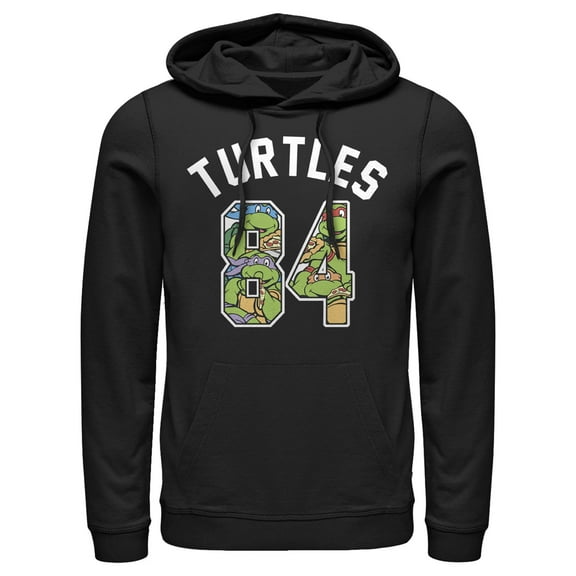 Men's Teenage Mutant Ninja Turtles 1984  Pull Over Hoodie Black Large