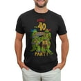 thumbnail image 1 of Men's Teenage Mutant Ninja Turtles 40th Birthday Pizza Party  Graphic Tee Black 4X Large, 1 of 9
